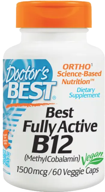 BEST Fully Active B12 / Methylcobalamin 1500 mcg
