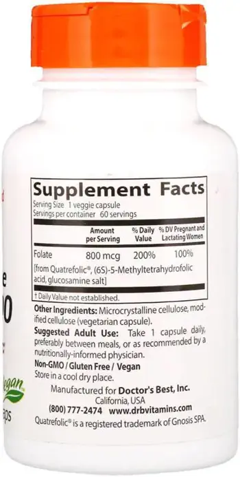 BEST Fully Active Folate 800 mcg