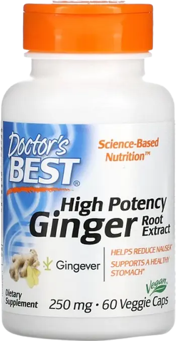 Doctor's Best Ginger Root Extract 250 mg | High Potency Екстракт от джинджифил за храносмилане