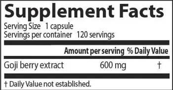 Doctor's Best Goji Berry Extract 600 mg Екстракт от годжи бери