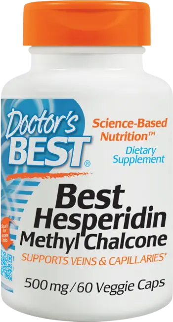 Doctor's Best Hesperidin Methyl Chalcone 500 mg Подкрепа за вените и капилярите х 60 капсули