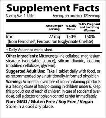 BEST 100 % Хелатирано Желязо / BEST High Absorption 100% Chelated Iron