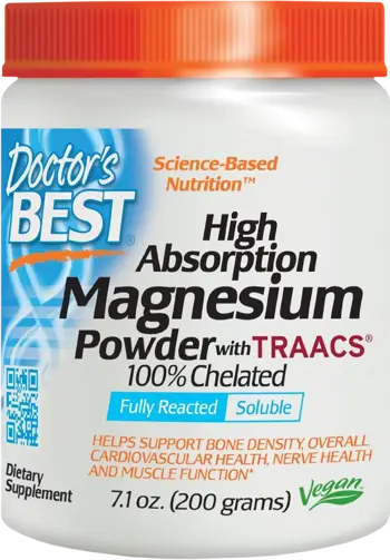 BEST Магнезий на Прах / BEST High Absorption Magnesium Powder with TRAACS