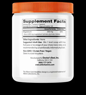 BEST Магнезий на Прах / BEST High Absorption Magnesium Powder with TRAACS