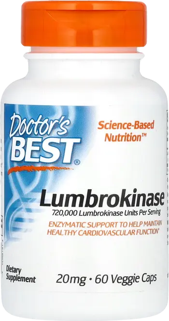 Doctor's Best Lumbrokinase 20 mg В подкрепа на сърдечно-съдовата система