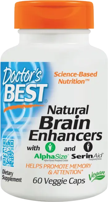 Doctor's Best Natural Brain Enhancers В подкрепа на паметта и вниманието х 60 капсули
