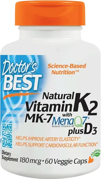 BEST Витамин К2 МК-7 + D3 /  Natural Vitamin K2 MK-7 180 mcg | Plus D-3