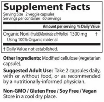 Doctor's Best Noni Concentrate 650 mg Подкрепа за имунната система и клетъчното здраве