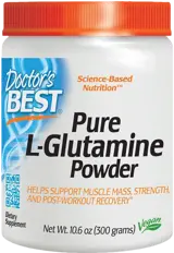 Doctor's Best Pure L-Glutamine Powder За мускулен растеж и възстановяване