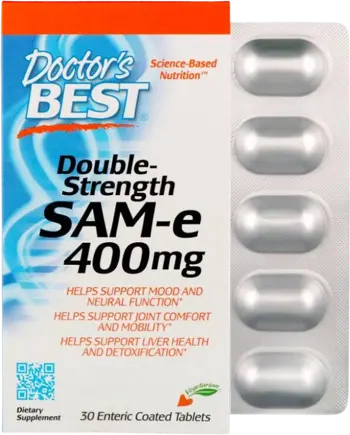 Doctor's Best SAM-e 400 mg Подкрепа за настроението и когнитивната функция