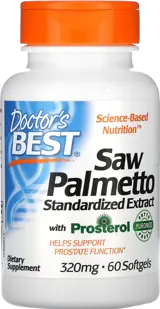 Doctor's Best Saw Palmetto 320 mg Подкрепа за простатата и уринарния тракт