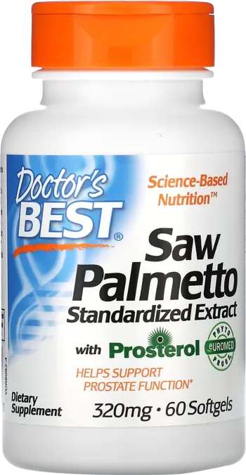 Doctor's Best Saw Palmetto 320 mg Подкрепа за простатата и уринарния тракт
