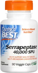 Doctor's Best Serrapeptase 40000 SPU Мощен ензим за облекчаване на възпаления