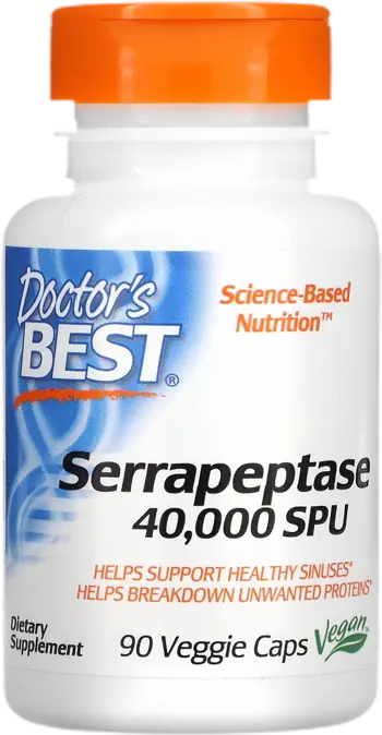 Doctor's Best Serrapeptase 40000 SPU Мощен ензим за облекчаване на възпаления