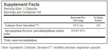 Doctor's Best Serrapeptase 40000 SPU Мощен ензим за облекчаване на възпаления