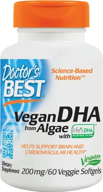 Doctor's Best Vegan DHA from Algae 200 mg Веган DHA от водорасли