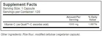 Doctor's Best Vitamin C + Quali™ C 1000 mg Витамин С за имунитет и колаген