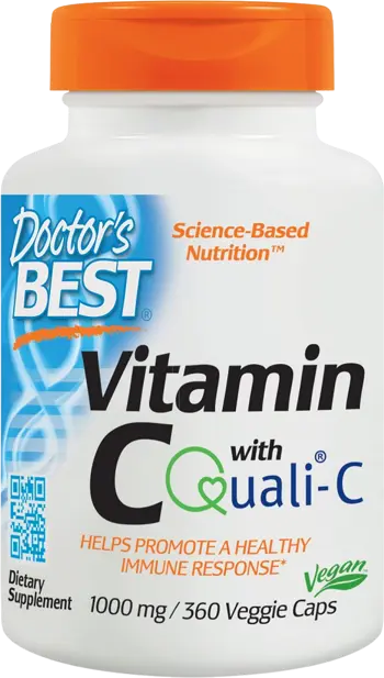 Doctor's Best Vitamin C + Quali™ C 1000 mg За силен имунитет и възстановяване х 360 капсули