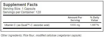 Doctor's Best Vitamin C + Quali™ C 1000 mg За силен имунитет и възстановяване х 360 капсули