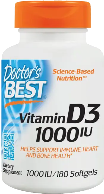 Doctor's Best Vitamin D3 1000 IU За силен имунитет и здрави кости