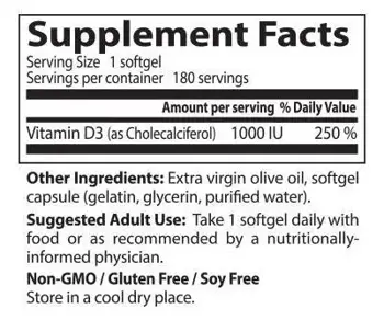 Doctor's Best Vitamin D3 1000 IU За силен имунитет и здрави кости