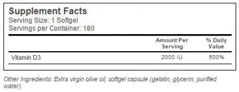 Doctor's Best Vitamin D3 2000 IU За силен имунитет и здрави кости