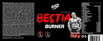 6PAK Nutrition BESTIA Burner Термогенен Фетбърнър - 100 капсули, 50 дози