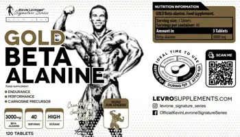 Kevin Levrone Beta-Alanine 1000 мг Бета-Аланин - 120 таблетки, 40 дози