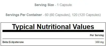Myprotein Beta Ecdysterone Бета-Екдистерон - 60 капсули, 60 дози