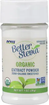 NOW Foods Better Stevia® Extract Powder Organic Стевия (Прахообразен Подсладител)
