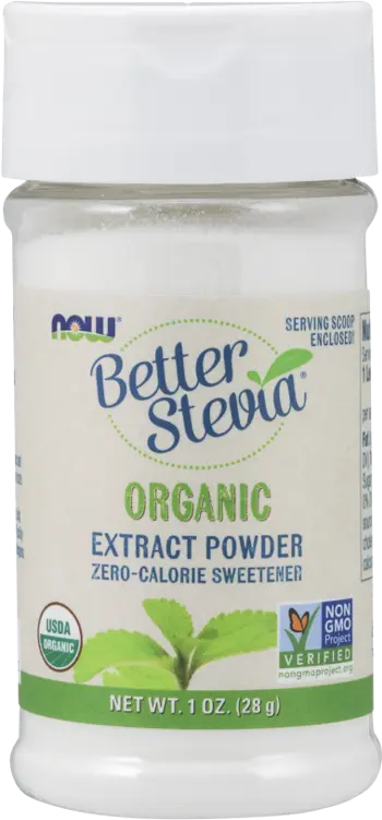 NOW Foods Better Stevia® Extract Powder Organic Стевия (Прахообразен Подсладител)