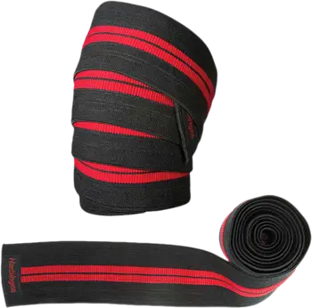 Harbinger Red Line Knee Wraps Бинтове за коляно Black/Red
