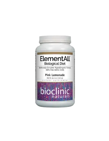 Bioclinic Naturals Елементна диета ElementAll Biological Diet с Вкус на Лимонада - 1322 грама прах, 36 дози