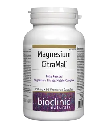 Bioclinic Naturals Magnesium CitraMal 150 мг Магнезий (Цитрат и Малат) - 90 веге капсули, 90 дози