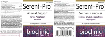 Bioclinic Naturals Sereni-Pro Adrenal Support - 90 веге капсули, 90 дози