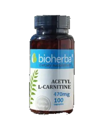 Bioherba Acetyl L-Carnitine 250 mg За енергия и мозъчна функция х 100 капсули