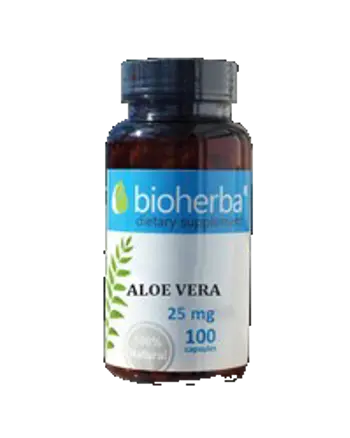 Bioherba Aloe Vera 25 mg За здрава храносмилателна система х 100 капсули