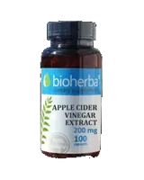 Bioherba Apple Cider Vinegar Extract 200 mg За отслабване и детоксикация х 100 капсули