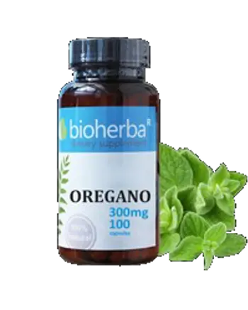 Bioherba Oregano 300 mg Екстракт от Риган за Имунитет и Жизненост х 100 капсули
