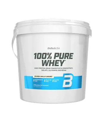 BIOTECH 100% Pure Whey - Суроватъчен Протеин, Oбогатен с Aминокиселини