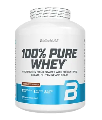 BIOTECH 100% Pure Whey - Суроватъчен Протеин, Oбогатен с Aминокиселини