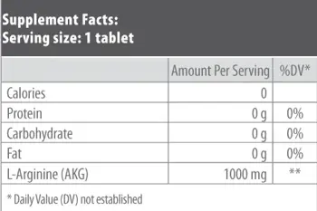 BIOTECH USA AAKG 1000 мг - 100 таблетки, 50 дози