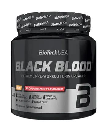 BIOTECH USA Black Blood NOX + Предтренировъчен Азотен Бустър - 340 грама, 17 дози