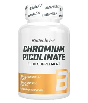 BIOTECH USA Chromium Picolinate 200 ug Хром Пиколинат - 60 таблетки, 60 дози
