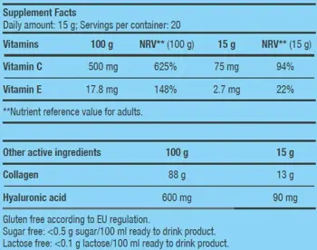 BIOTECH USA Collagen Колаген с Хиалуронова Киселина - 300 грама, 20 дози