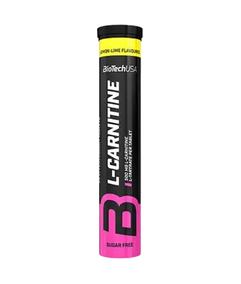 BIOTECH USA Effervescent L-Carnitine 500 мг Ефервесцентни Таблетки Л-Карнитин - 20 таблетки, 20 дози