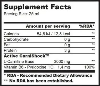 BIOTECH USA Л-Карнитин 3000 Box - 20 ампули, 25 мл доза