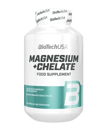 BIOTECH USA Magnesium + Chelate Магнезий - 60 капсули, 60 дози