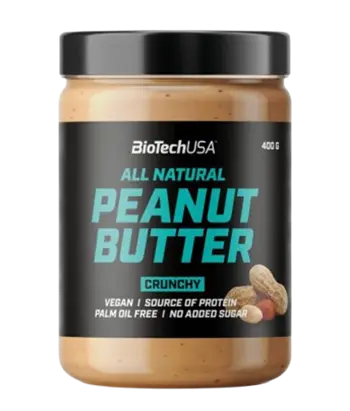 BIOTECH USA Peanut Butter Crunchy 100% Натурално Хрупкаво Фъстъчено Масло