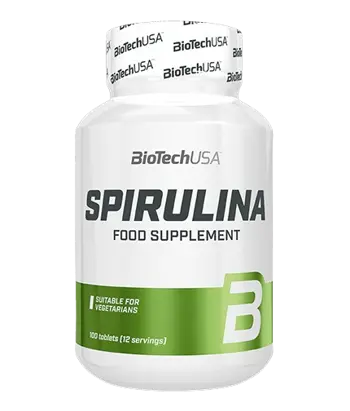 BIOTECH USA Spirulina 450 мг Спирулина - 100 таблетки, 12 дози